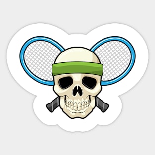 Skull Tennis Tennis racket Sticker